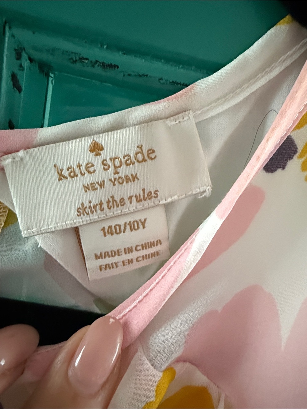 Kate Spade Girl’s Floral Sleeveless Dress - Pink, Yellow & White EUC size 10 - Picture 2 of 4